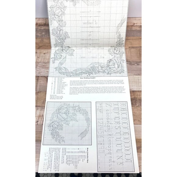 Roses & Ribbons Cross-Stitch Pattern By Gails Creations - Picture 3 of 3